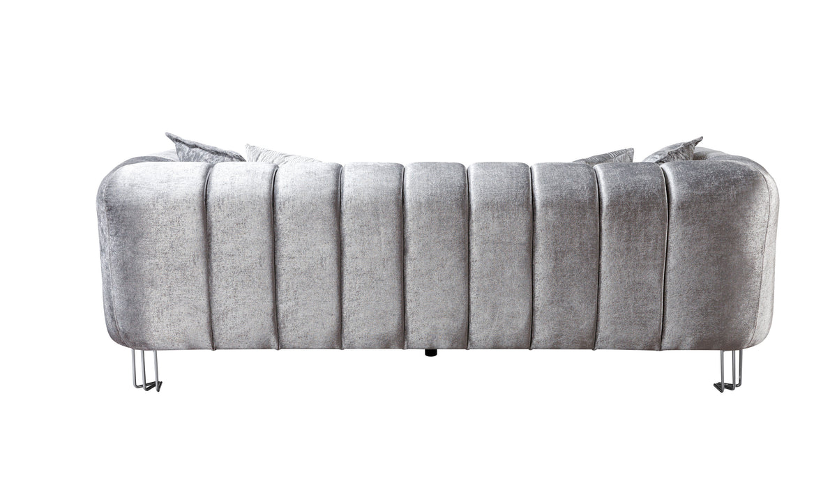 Top view detail of loveseat cushions
