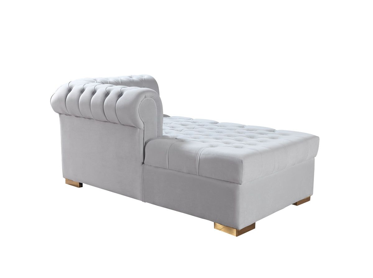room view of Emma Pearl Velvet Double Chaise Sectional sectional sofa