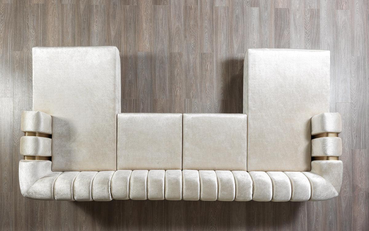Ella sectional sofa showing double chaise symmetrical design