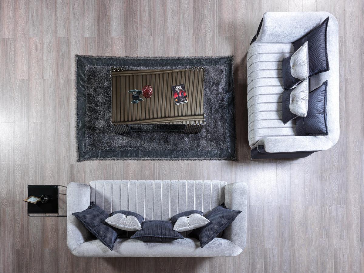 Main angle of sofa and loveseat set