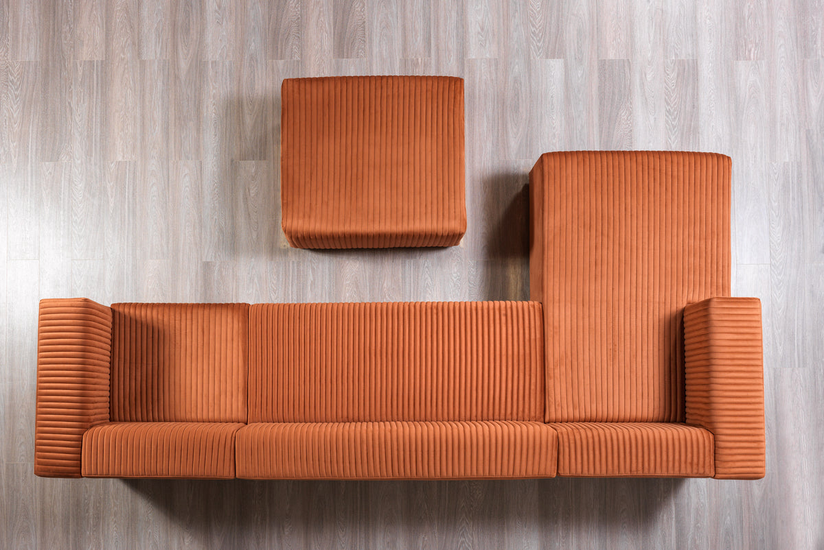 Detailed look at sectional stitching