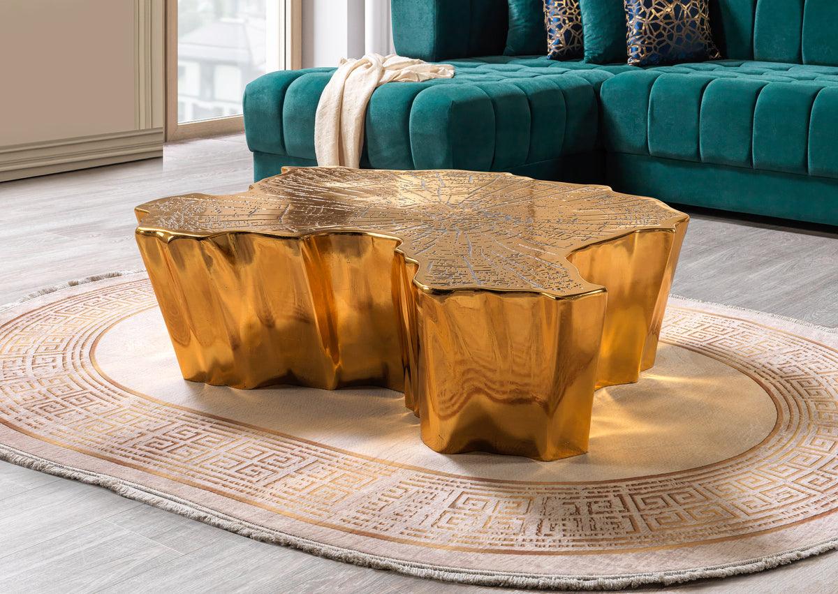 Amelia Gold Coffee Table - Ella Furniture