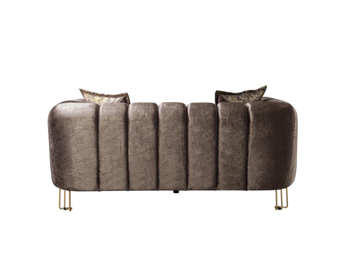 Elegant silhouette of Ella sofa and loveseat