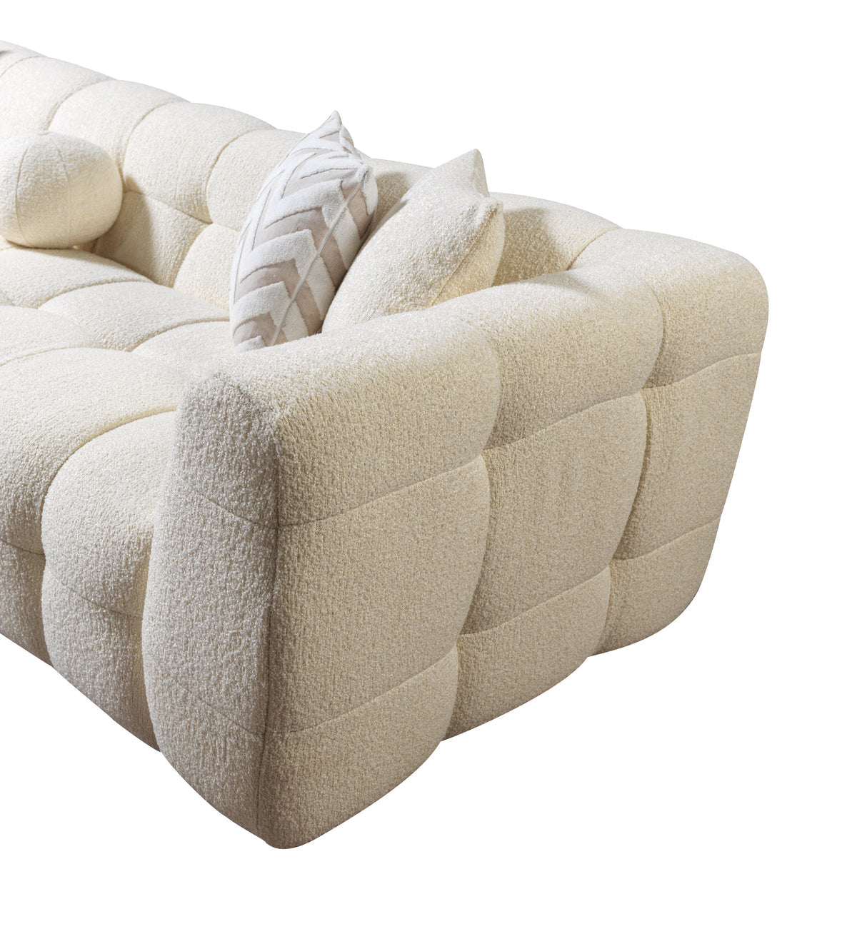 Ivy Ivory Boucle LAF 110" Sectional view 12