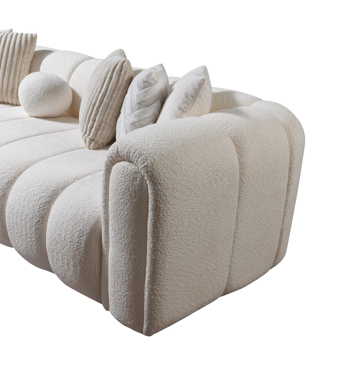 Lis Ivory Boucle LAF 115" Sectional view 9
