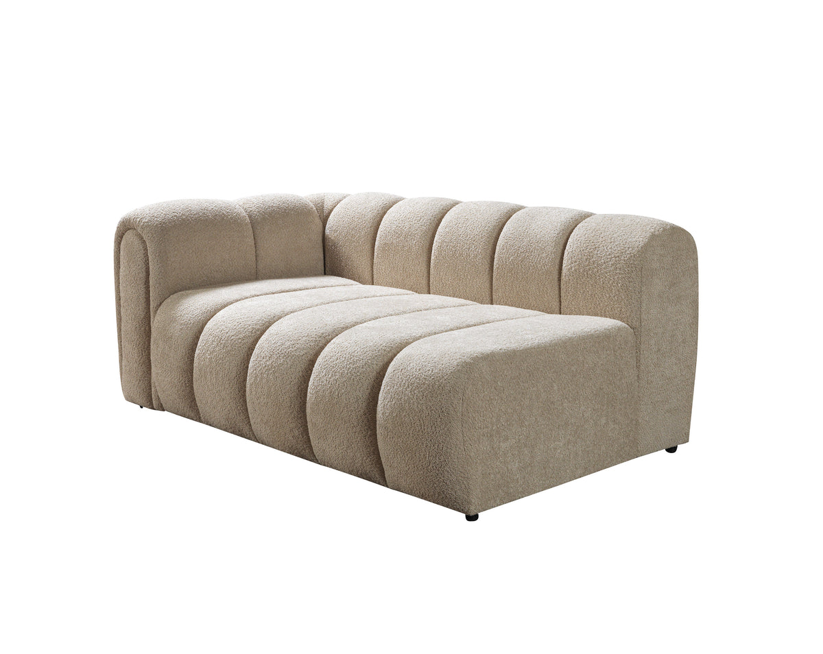 Side perspective of RAF chaise