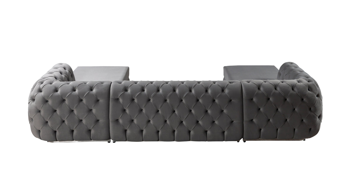 Side shot highlighting chaise length
