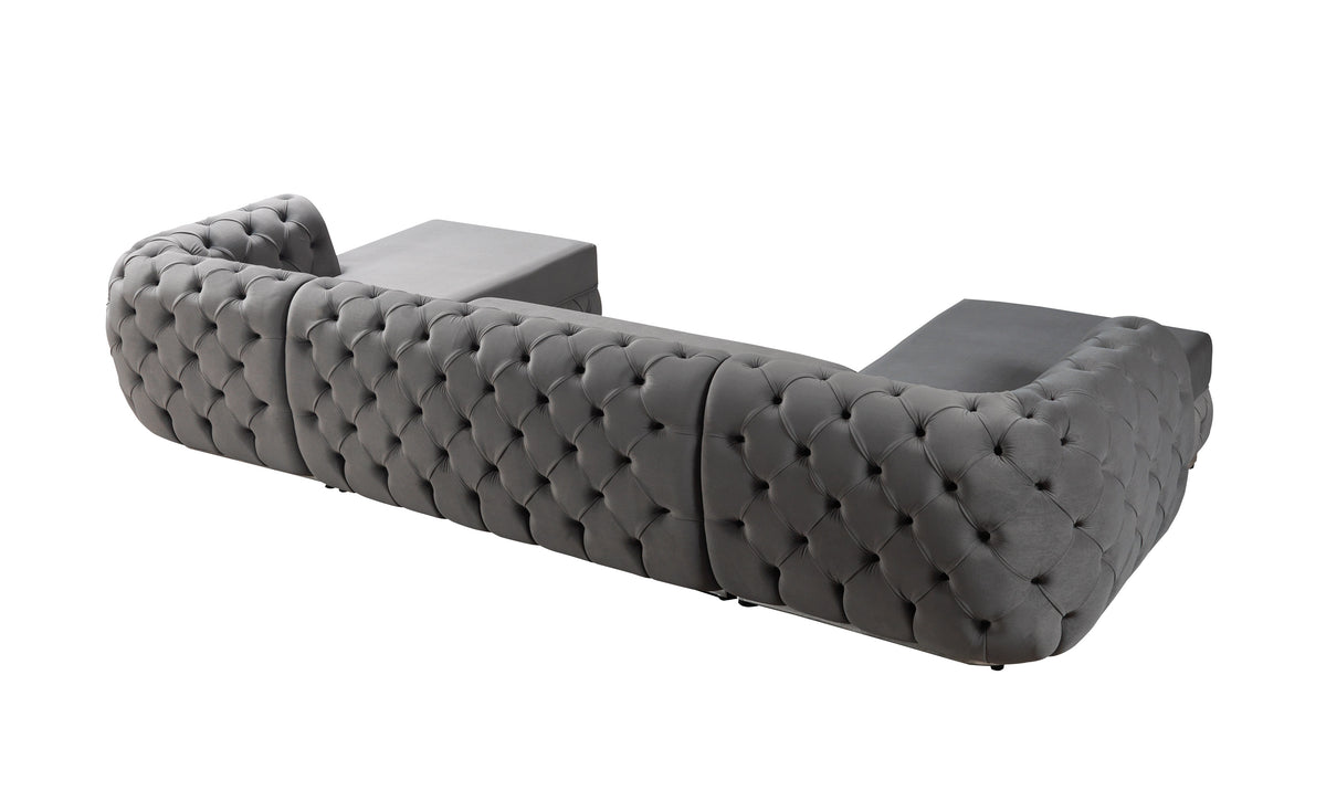 Main sofa view focusing on chaise