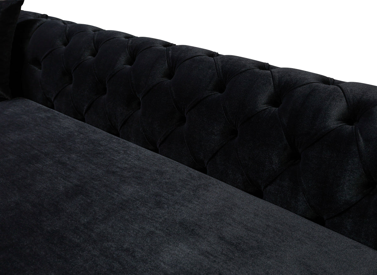 Close-up on sectional cushions and fabric texture