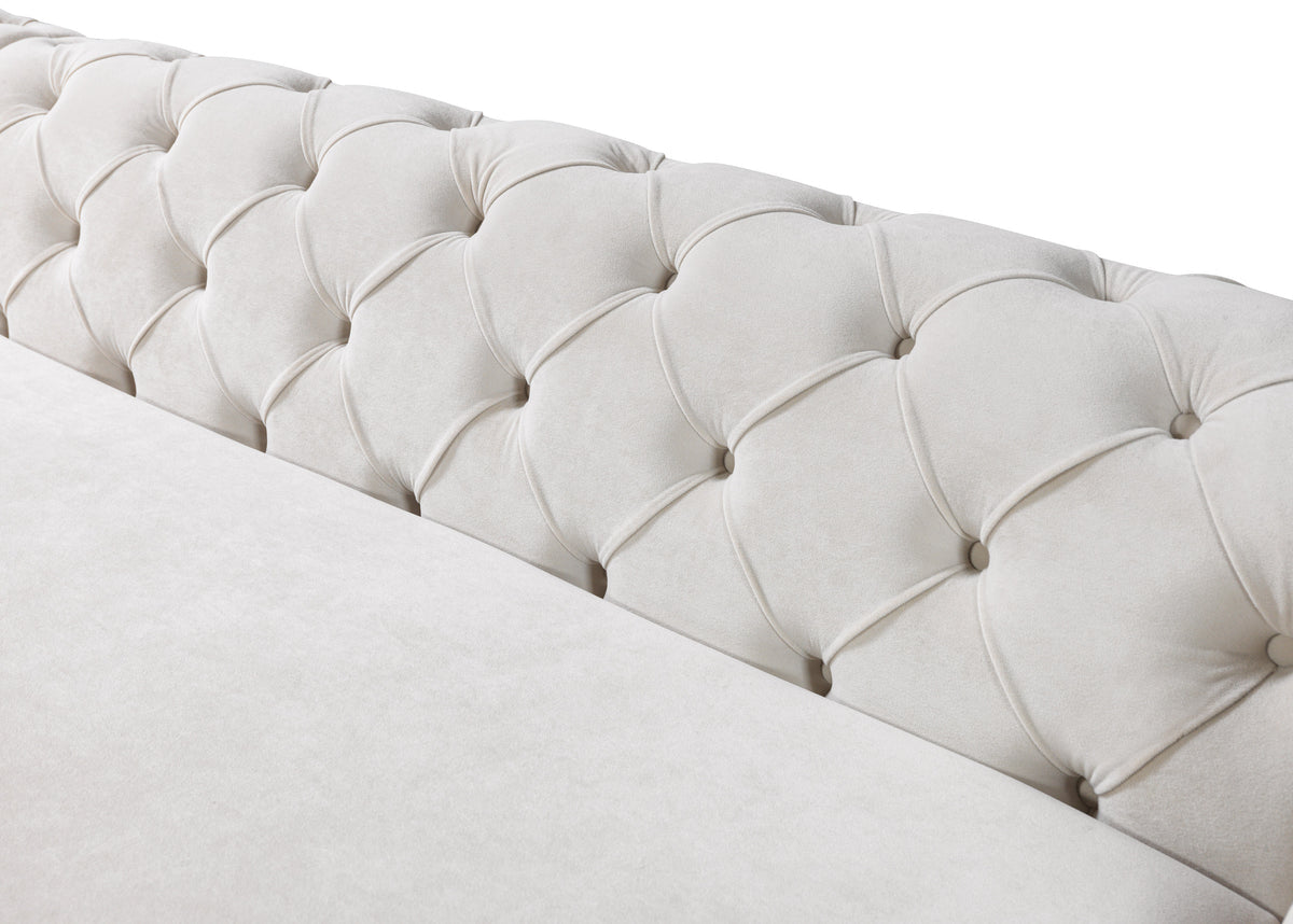 close detail of chaise lounge section