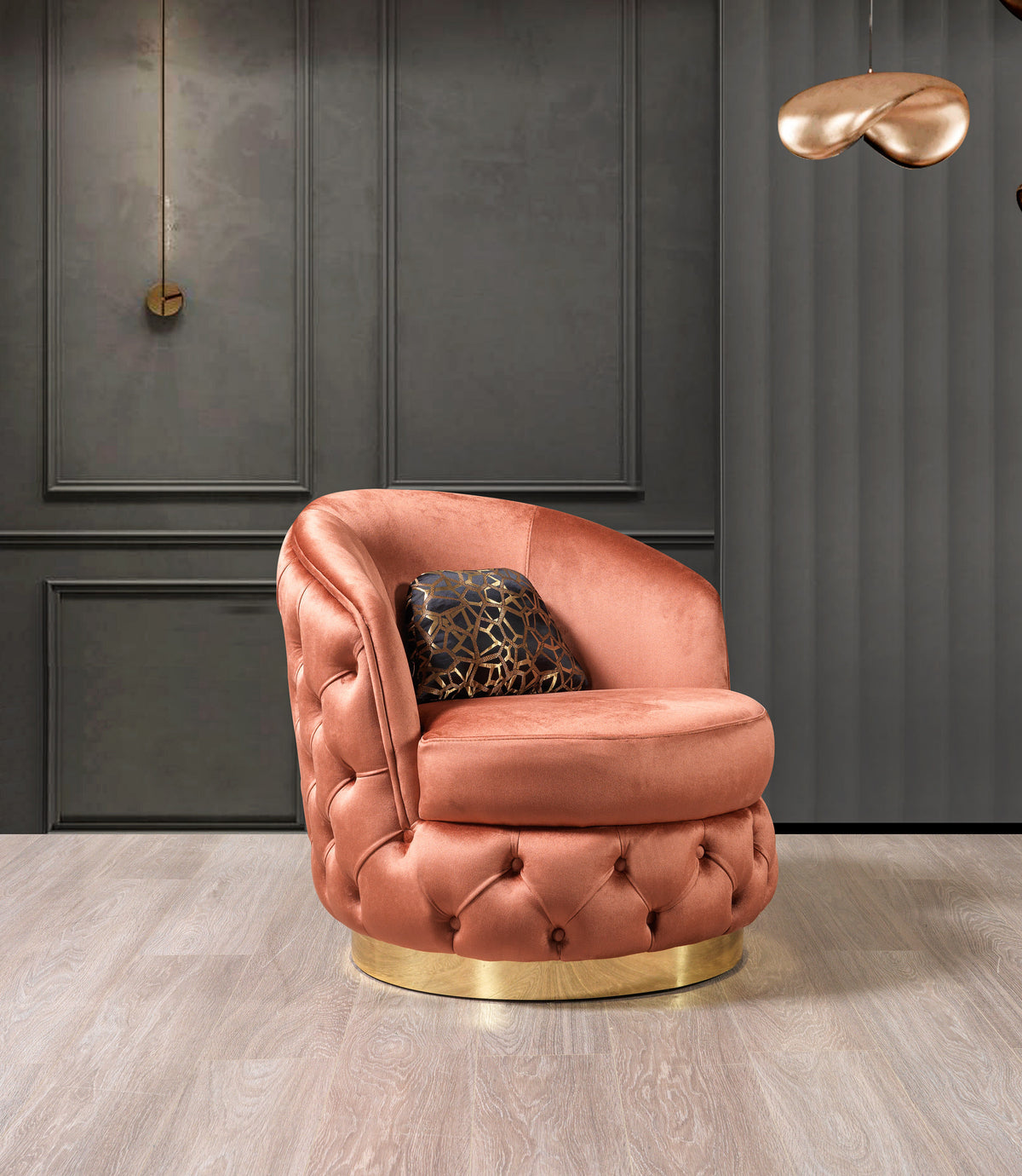 Detail of loveseat stitching and finish