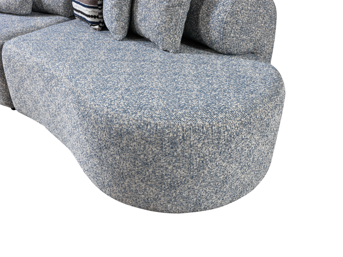 detail of sectional fabric texture