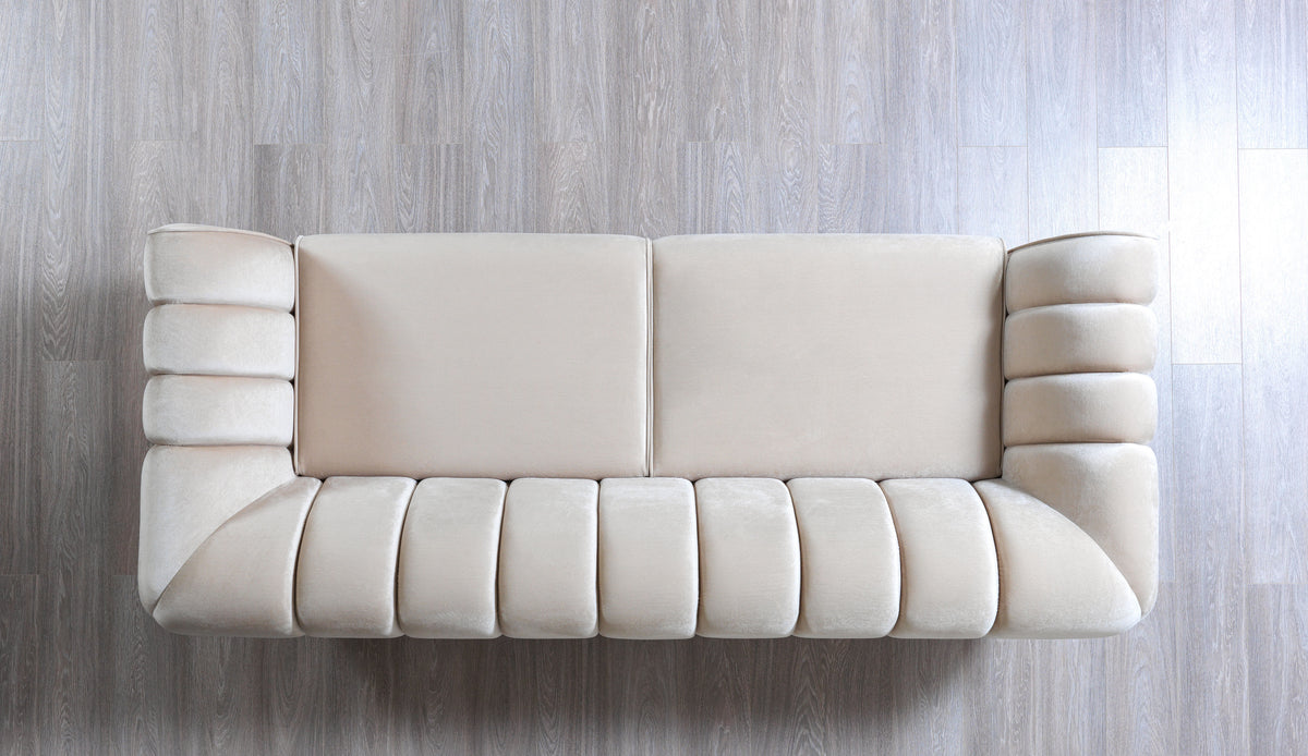 Main living room setup with sofa and loveseat