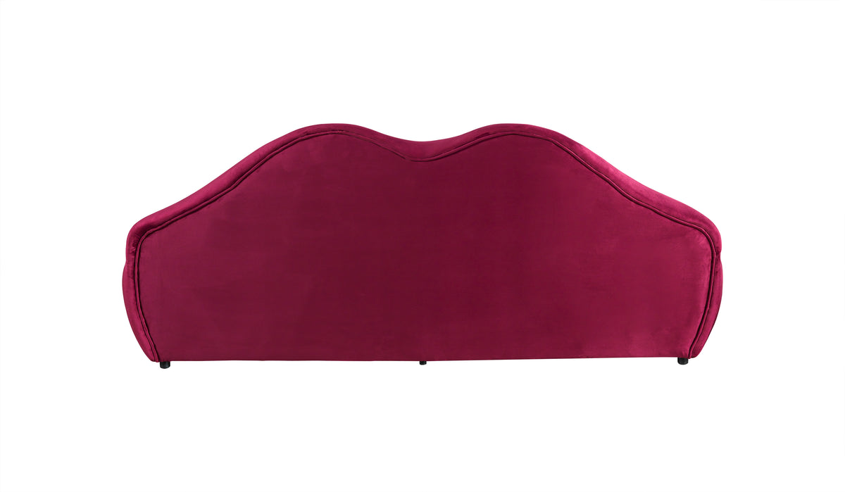 Top view showing seat cushions on Audrey Loveseat