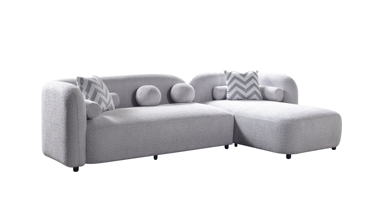 Detailed view of sofa arm and upholstery
