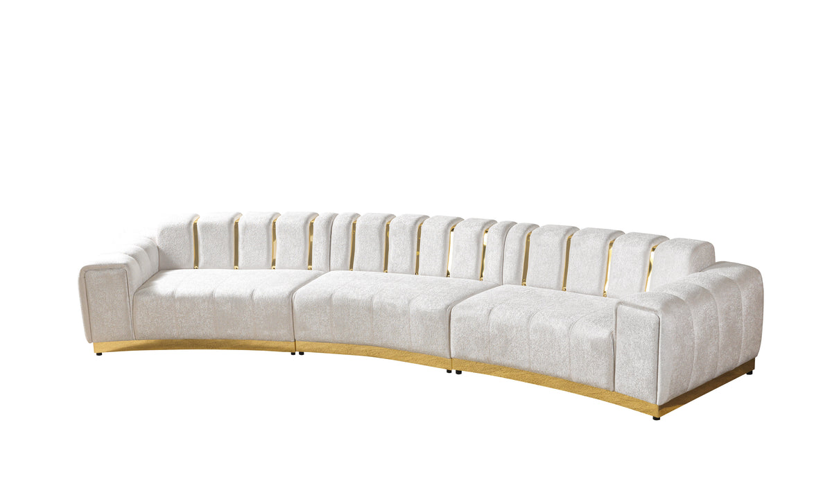 Living room ambiance with the full sectional sofa