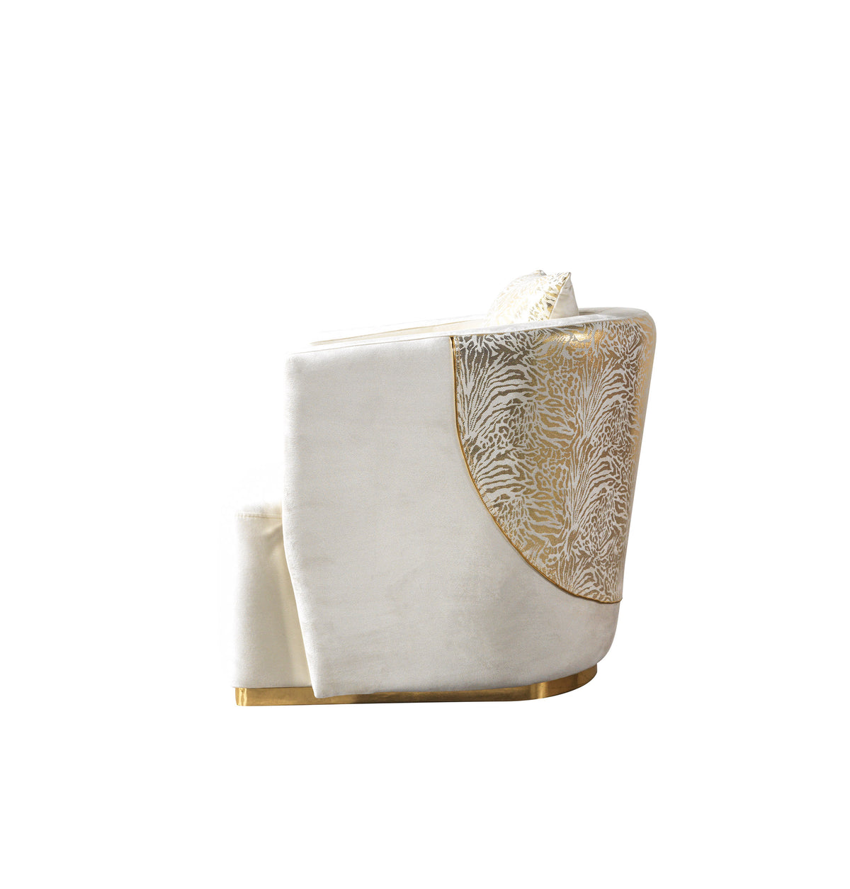 Belly Ivory Velvet Chair