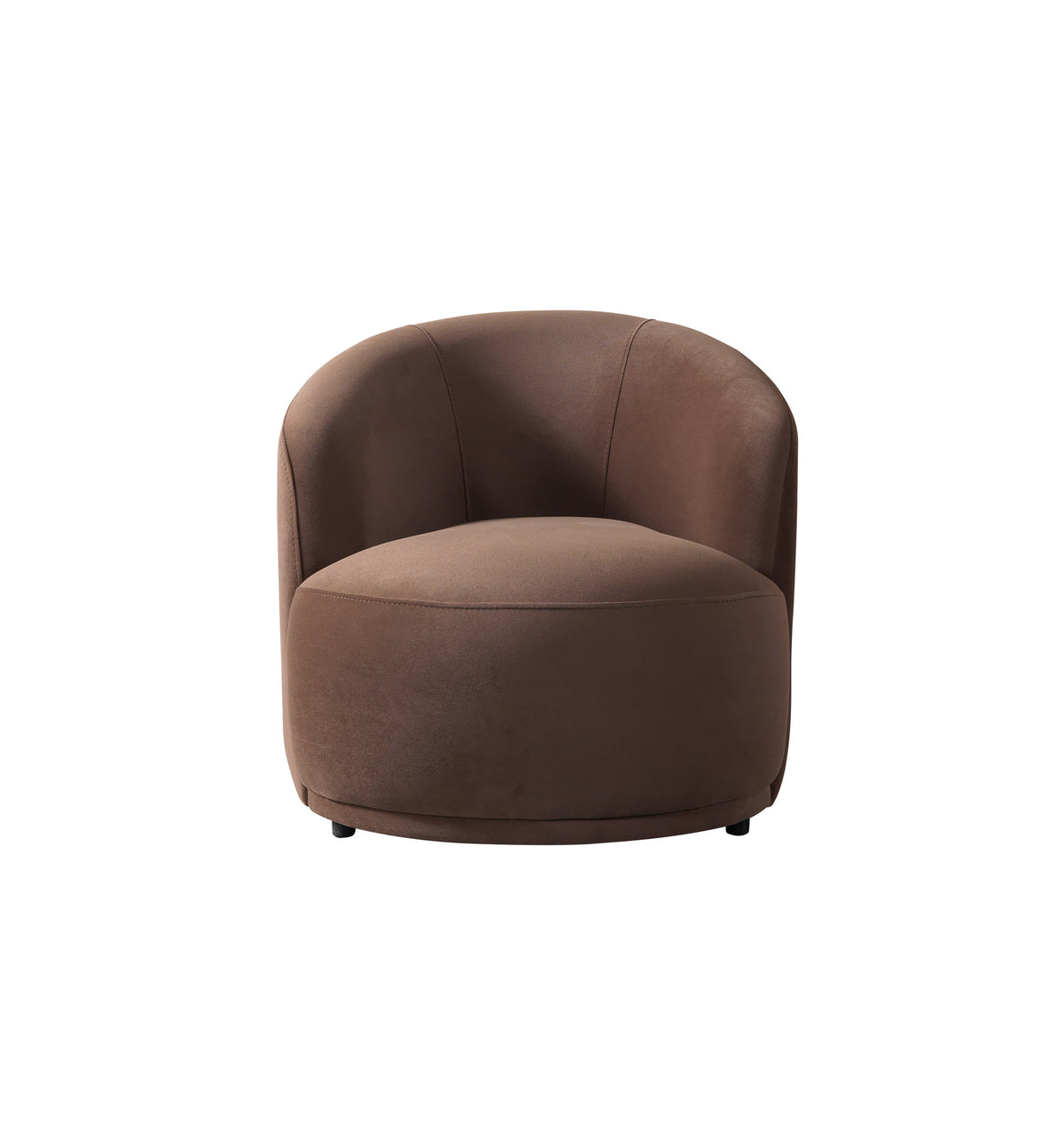 Emily Coffee Velvet Accent Chair