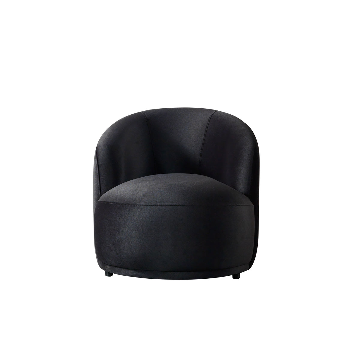 Emily Black Velvet Accent Chair
