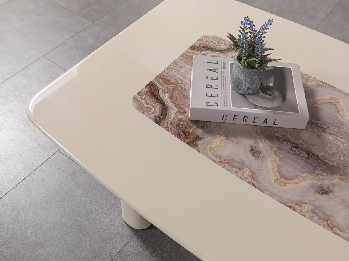 Carlina Ivory Coffee Table view 4
