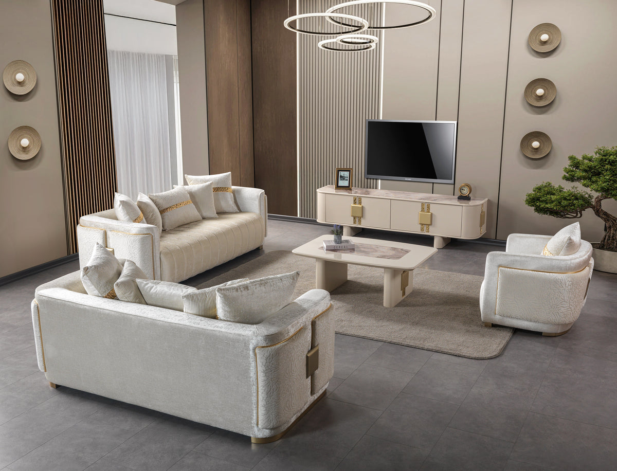 Carlina Ivory Coffee Table view 3