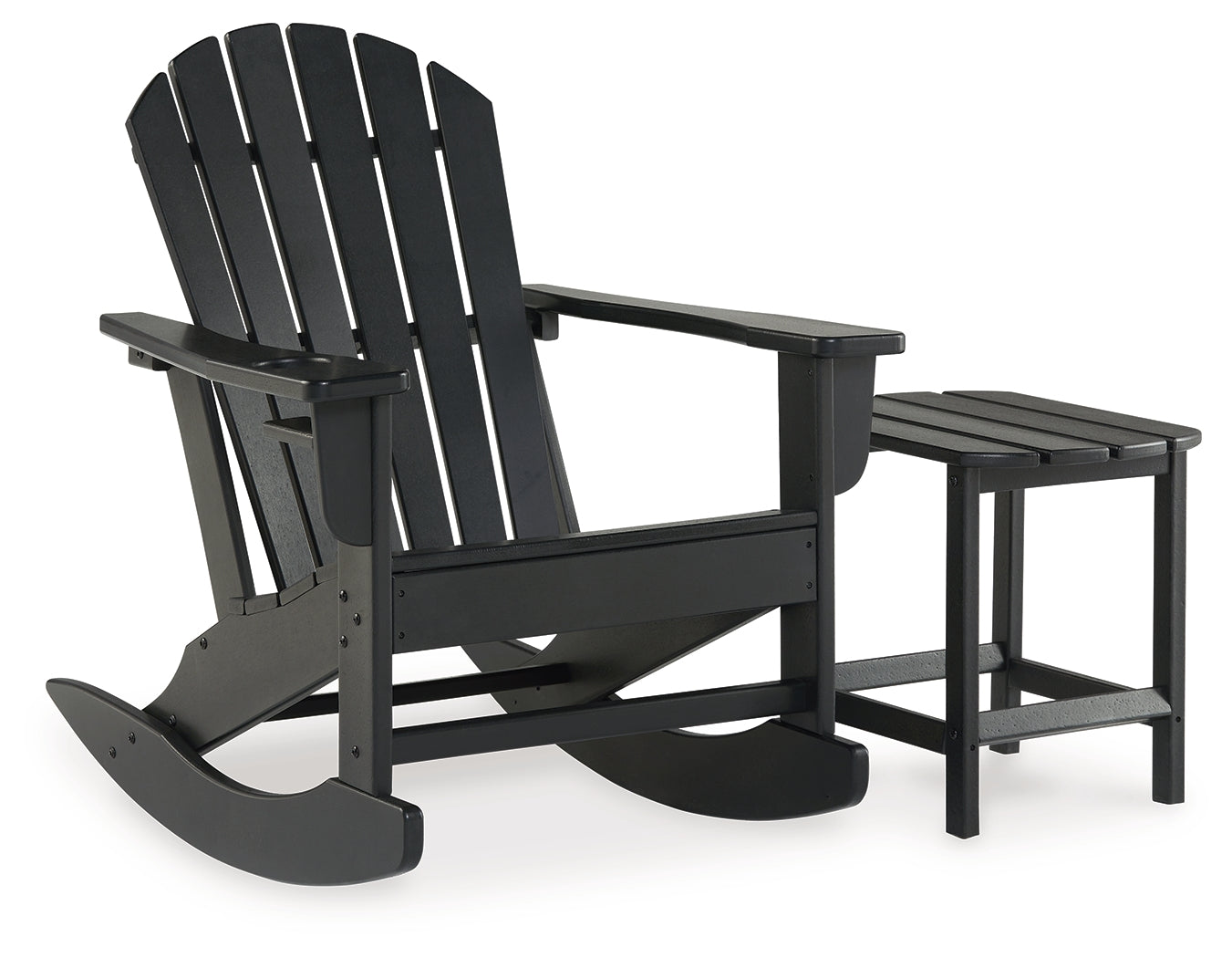 Sundown Black Treasure Outdoor Chair with End Table