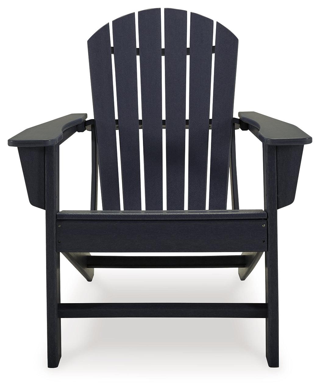 Sundown Treasure Black Adirondack Chair side profile