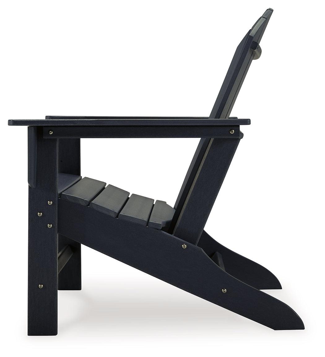 Sundown Treasure Black Adirondack Chair back view