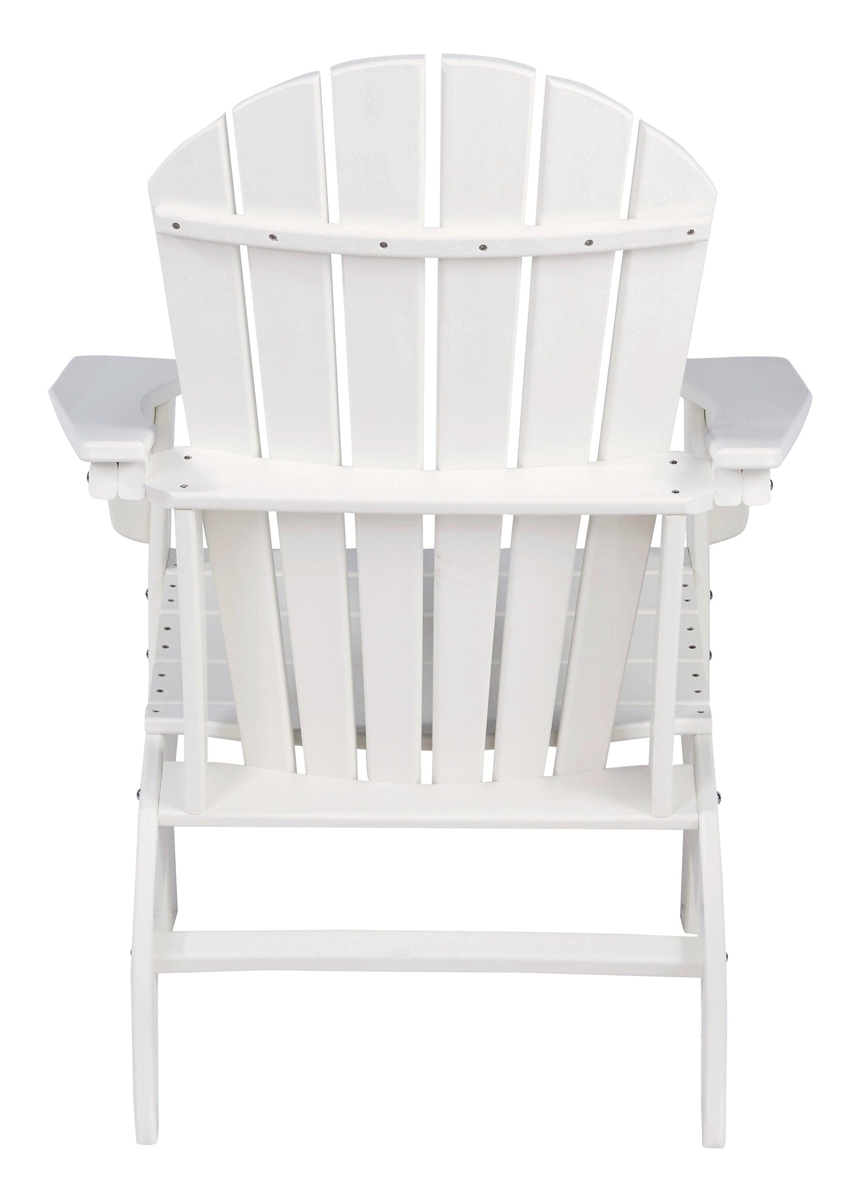 Sundown Treasure Driftwood Adirondack Chair with slatted back and wide armrests