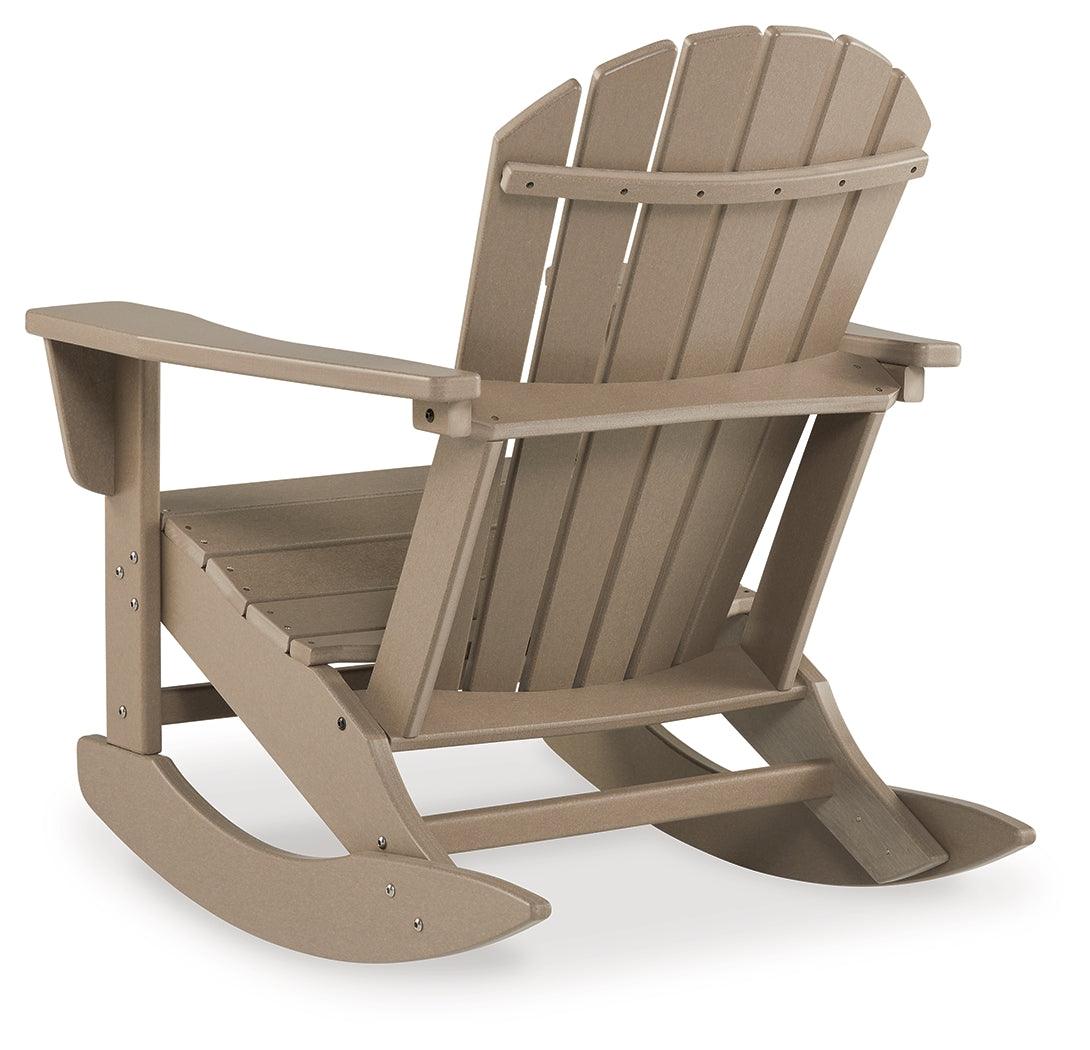 Sundown Treasure Driftwood Outdoor Rocking Chair front view