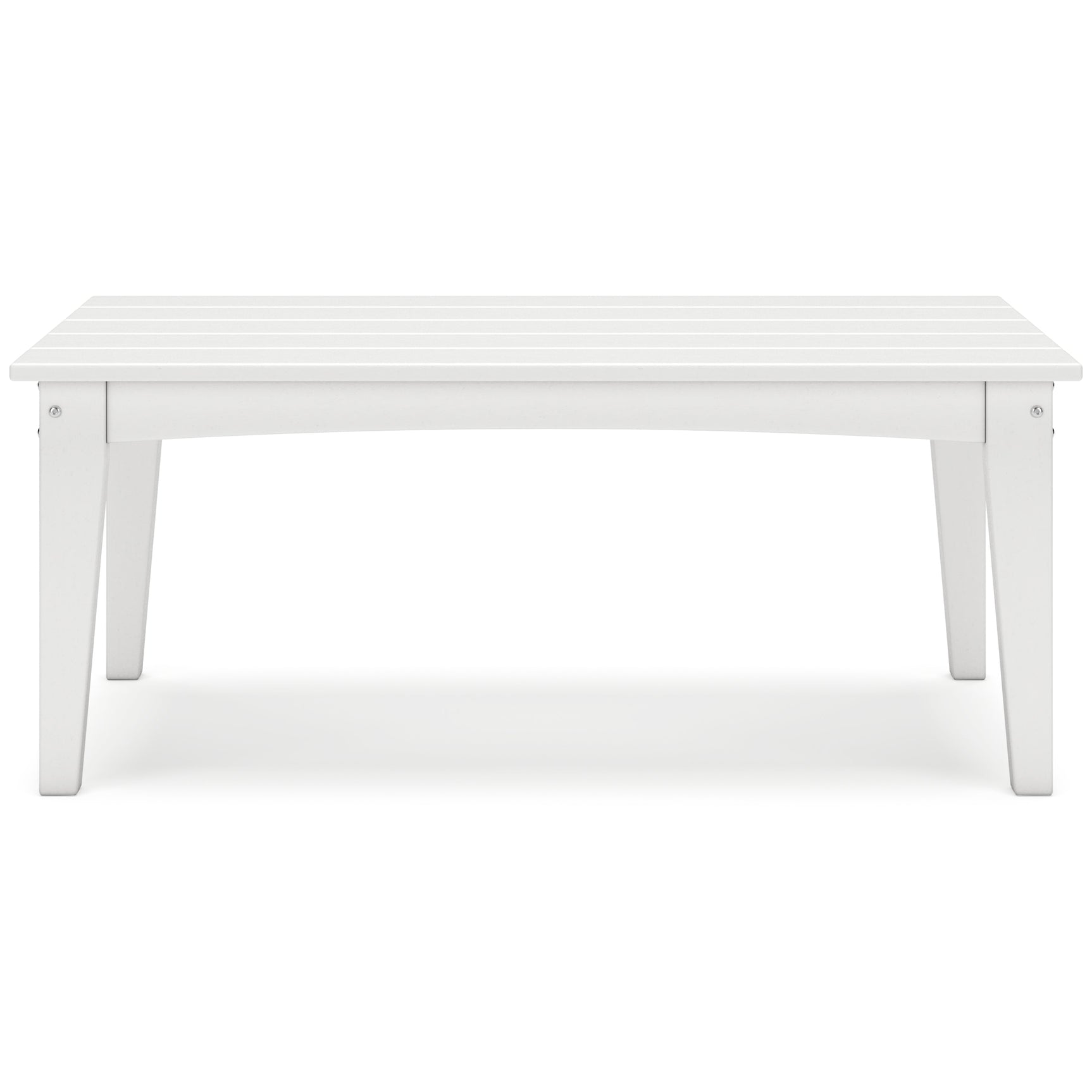 Hyland Wave White Outdoor Coffee Table