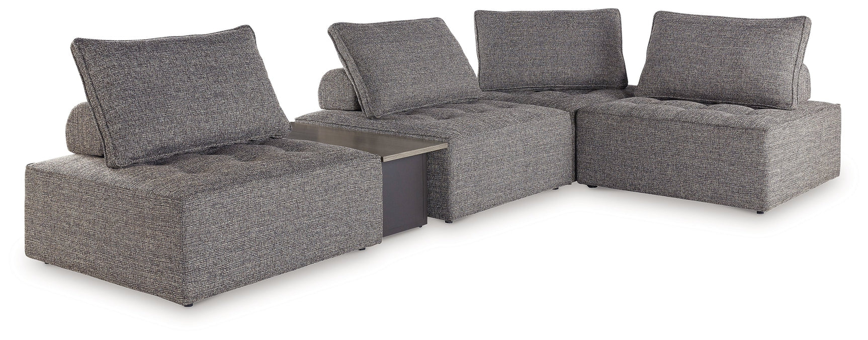 Close-up of brown Nuvella® outdoor fabric on Bree Zee sectional
