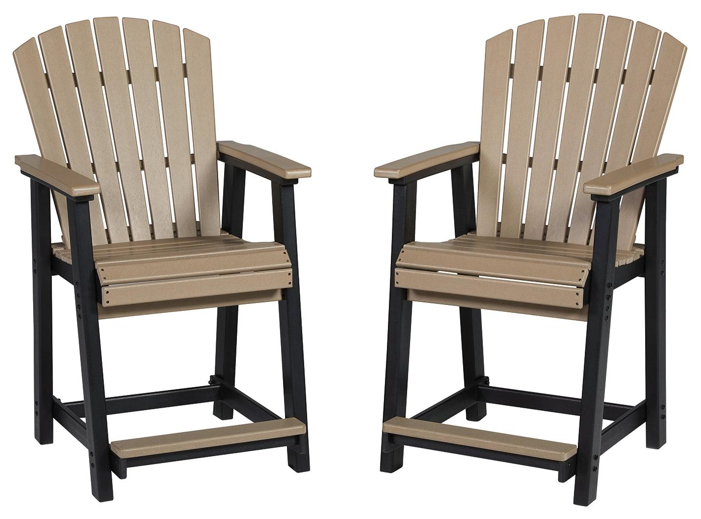 Fairen Trail outdoor counter height bar stool side angle
