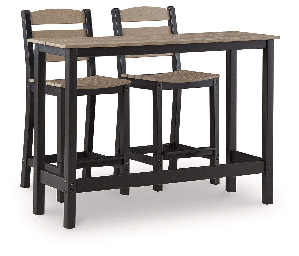 Shoreline Beach outdoor counter table angled view