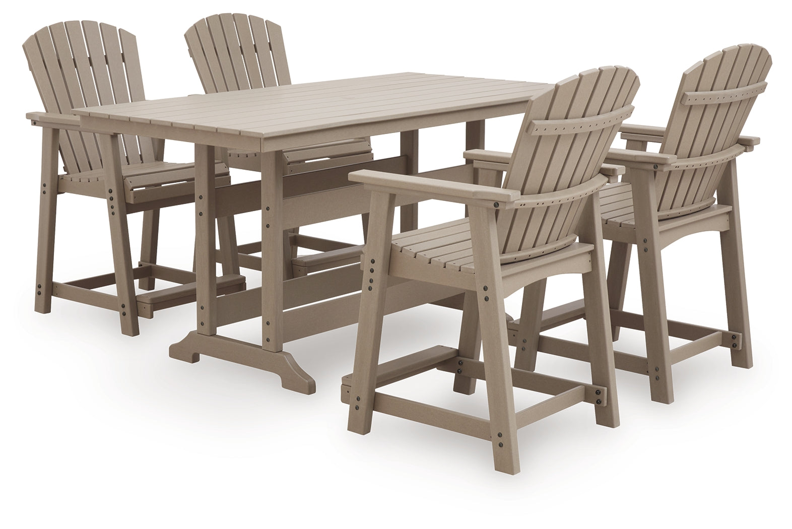 Seacliff outdoor dining barstool detail