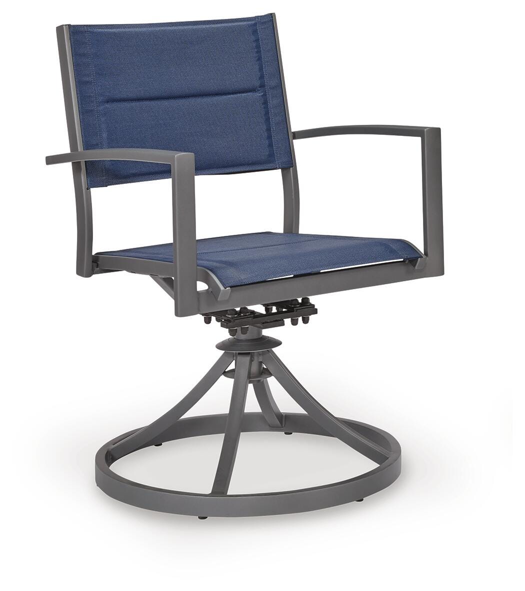 Rocky Creek Outdoor Sling Swivel Chair rotating mechanism view