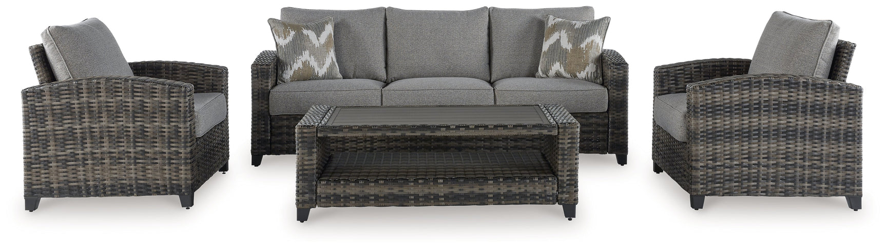 Oasis Court sofa head-on view