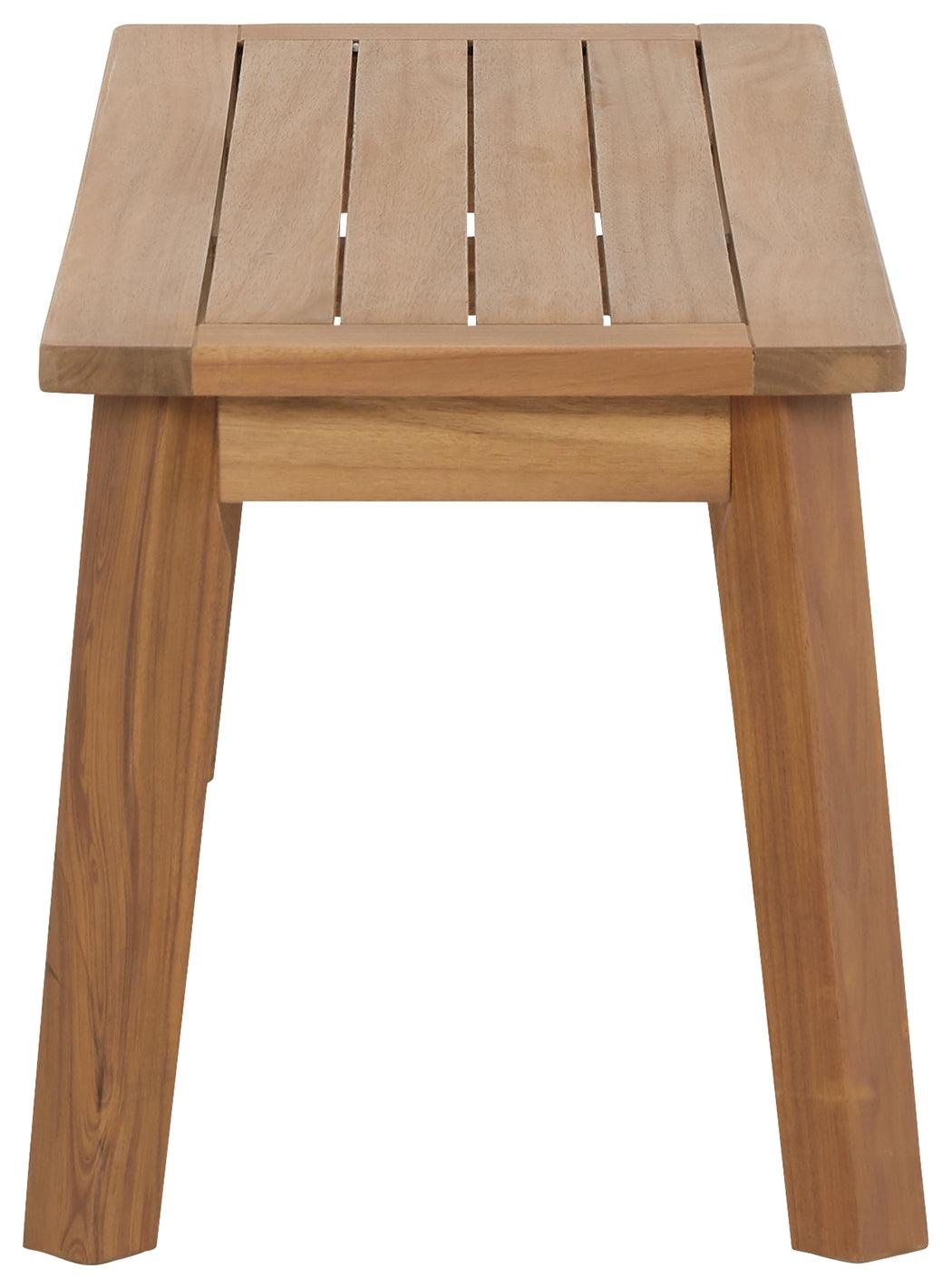 Janiyah Outdoor Dining Bench side view
