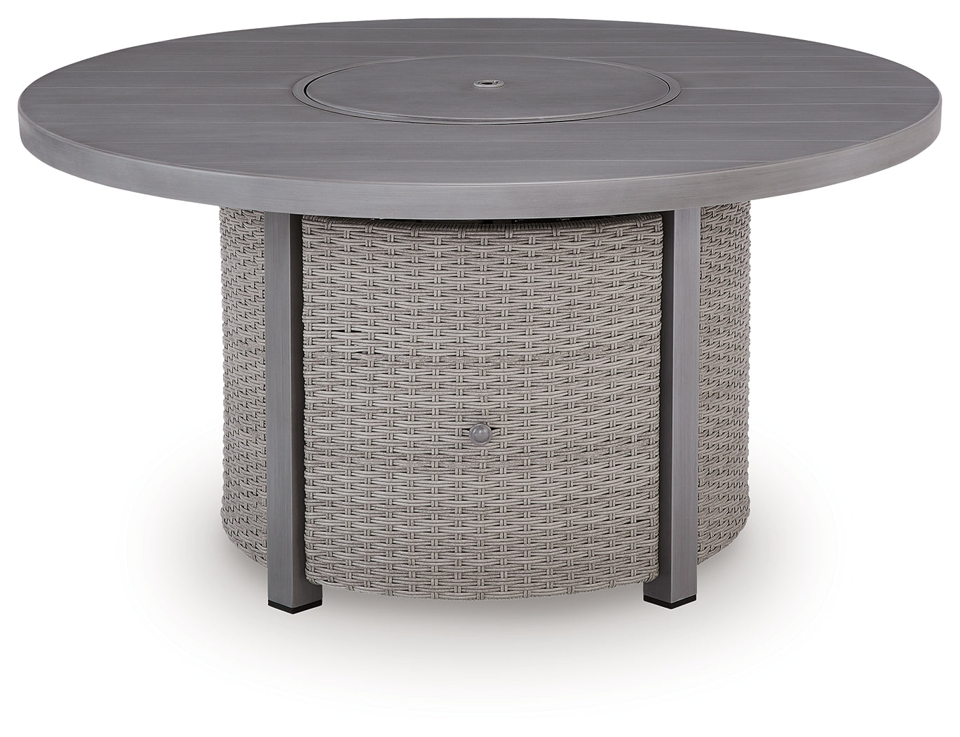 Half Moon Beach fire pit table head-on view