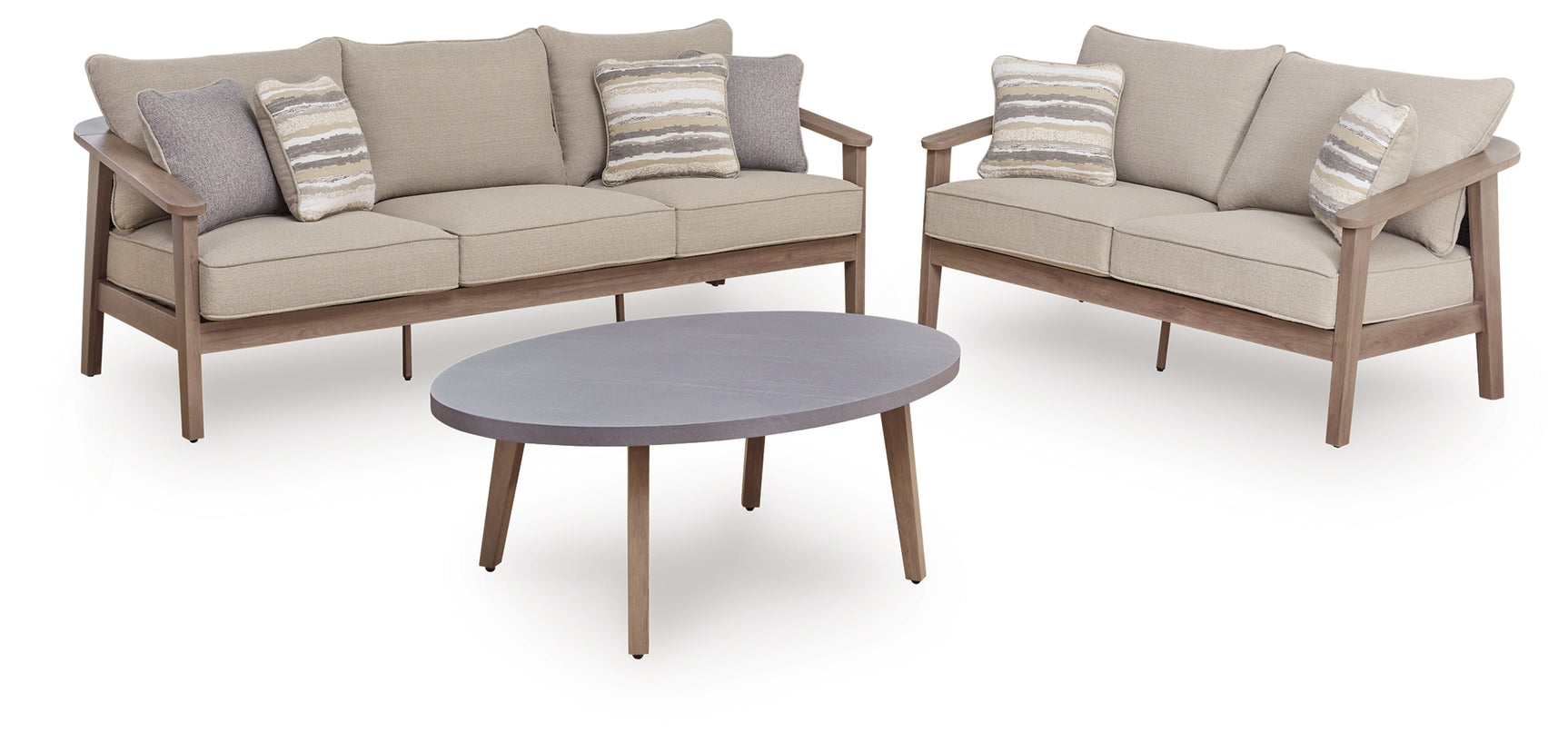 Harmony Headlands outdoor sofa - angled side view
