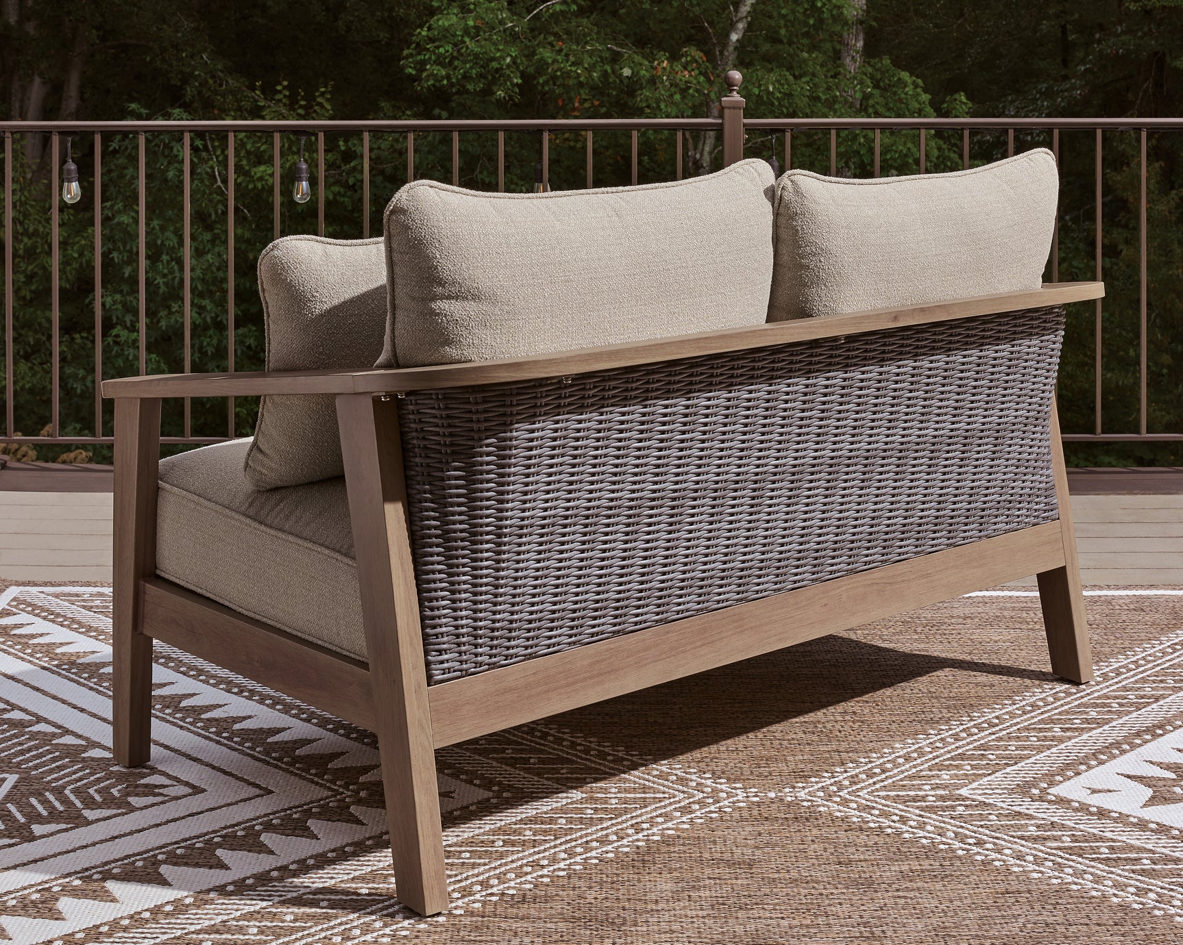 Harmony Headlands outdoor sofa, loveseat, and coffee table set in natural gray