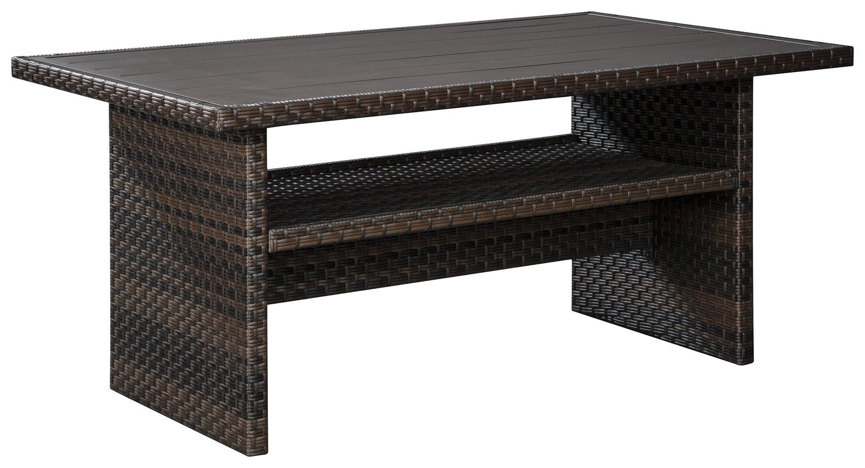Easy Isle outdoor multi-use table head-on view