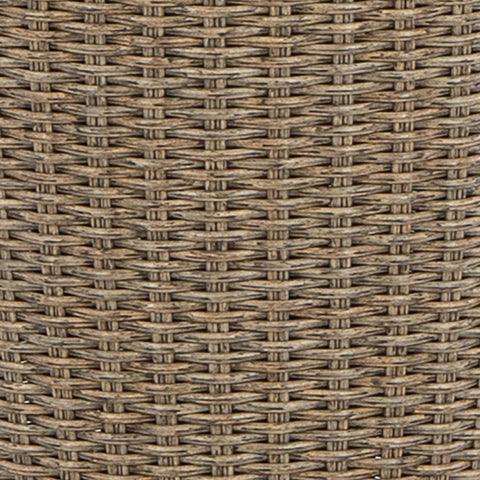 Swatch color sample of beige resin wicker used on Danson End Table