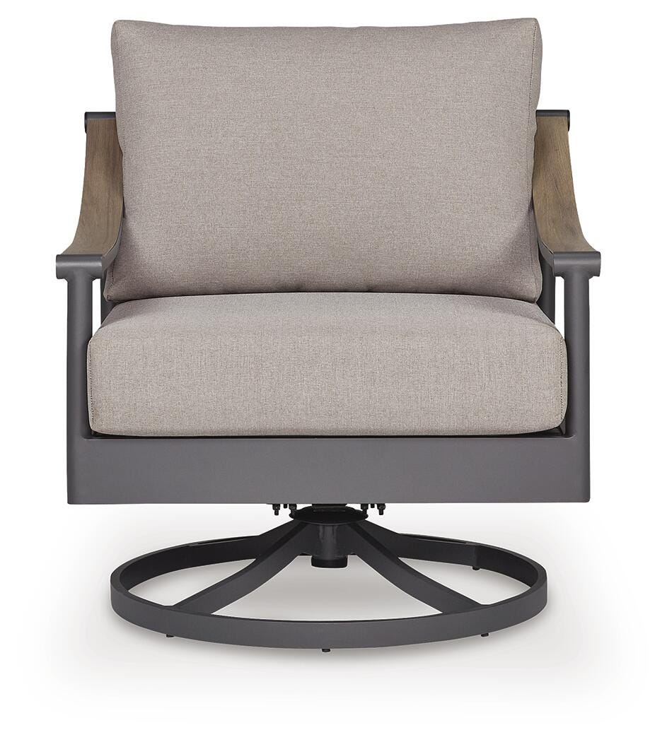 Ocean Beach Outdoor Swivel Lounge front head-on view