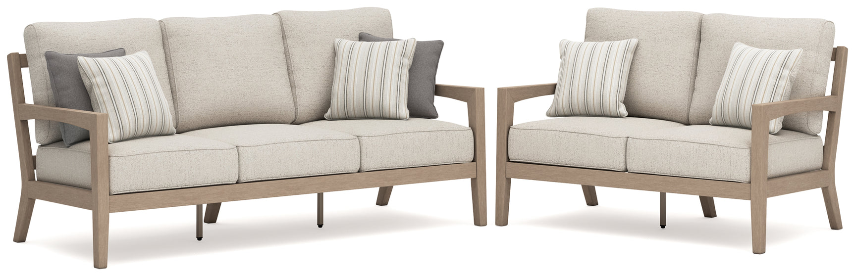 Outdoor Loveseat swivel seat close-up