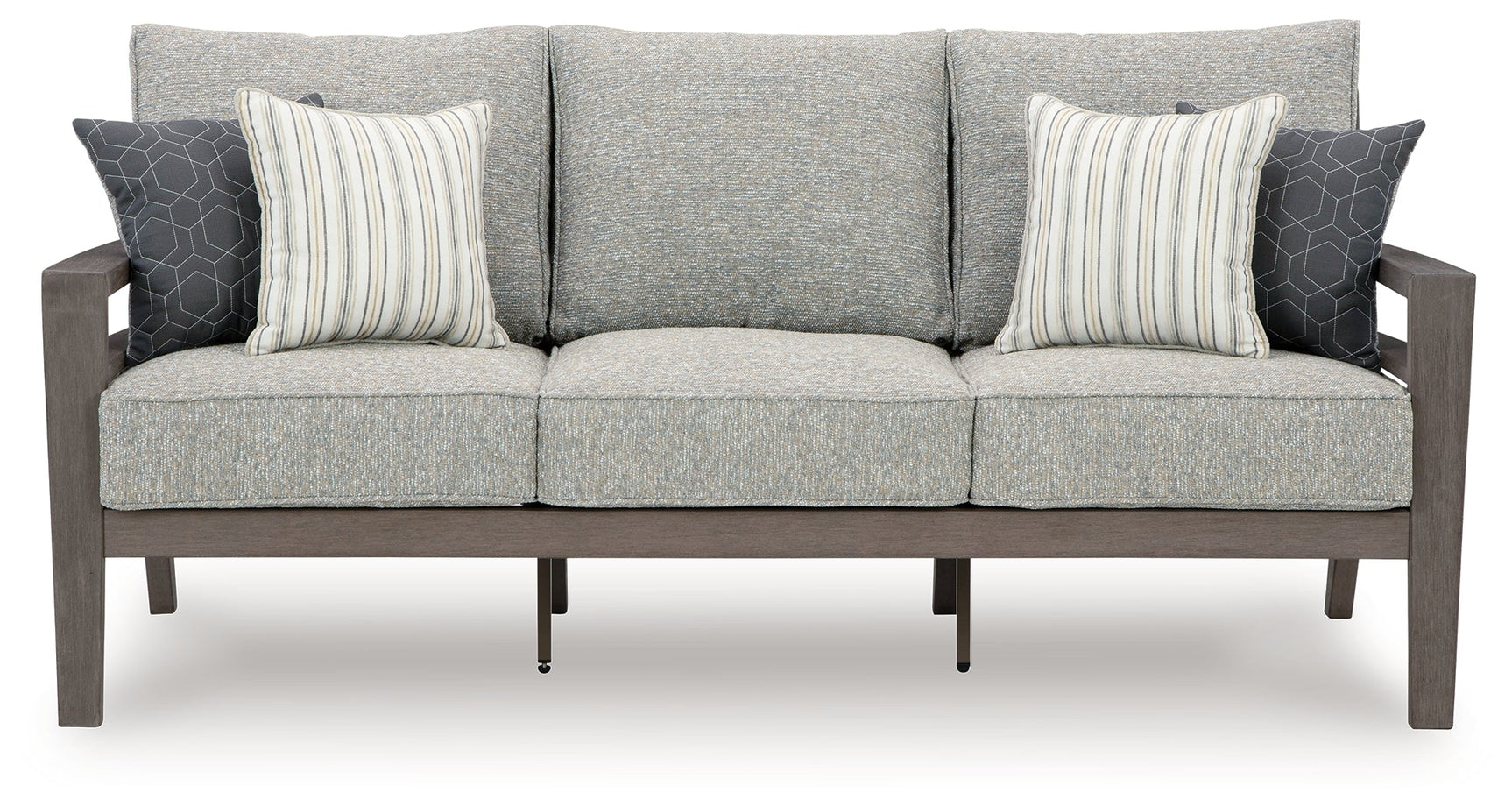 Hillside Barn outdoor sofa head-on view