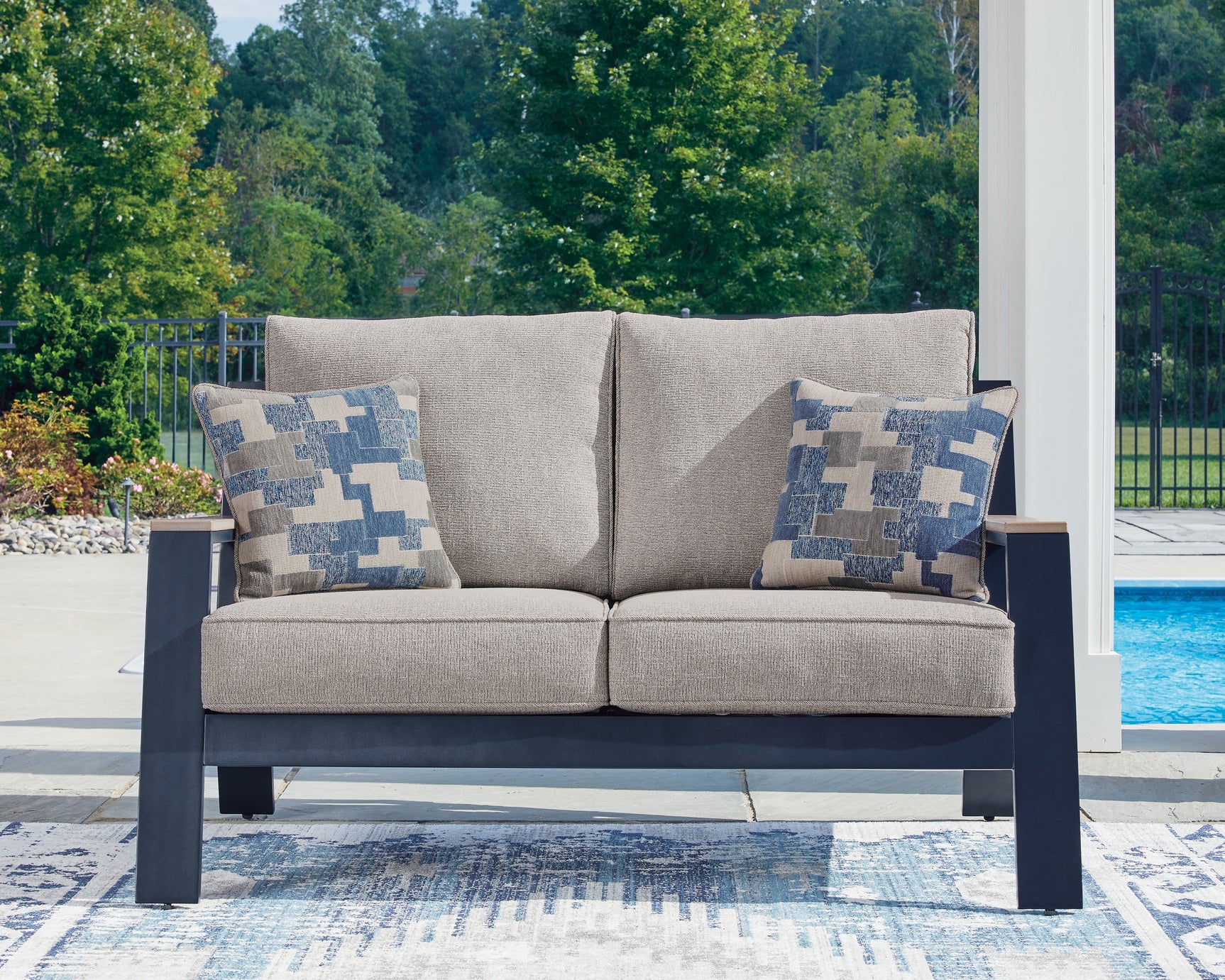 East outdoor sofa full view