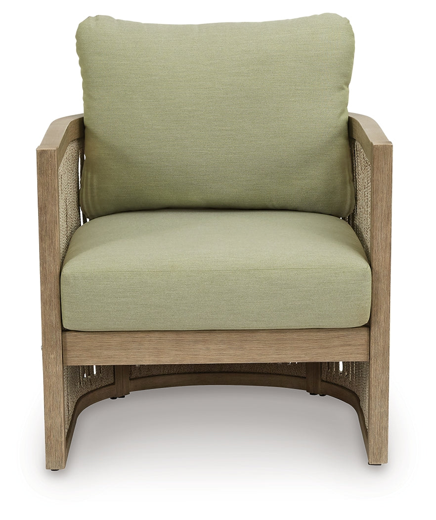 Serena Shores chair head-on view showing cushion