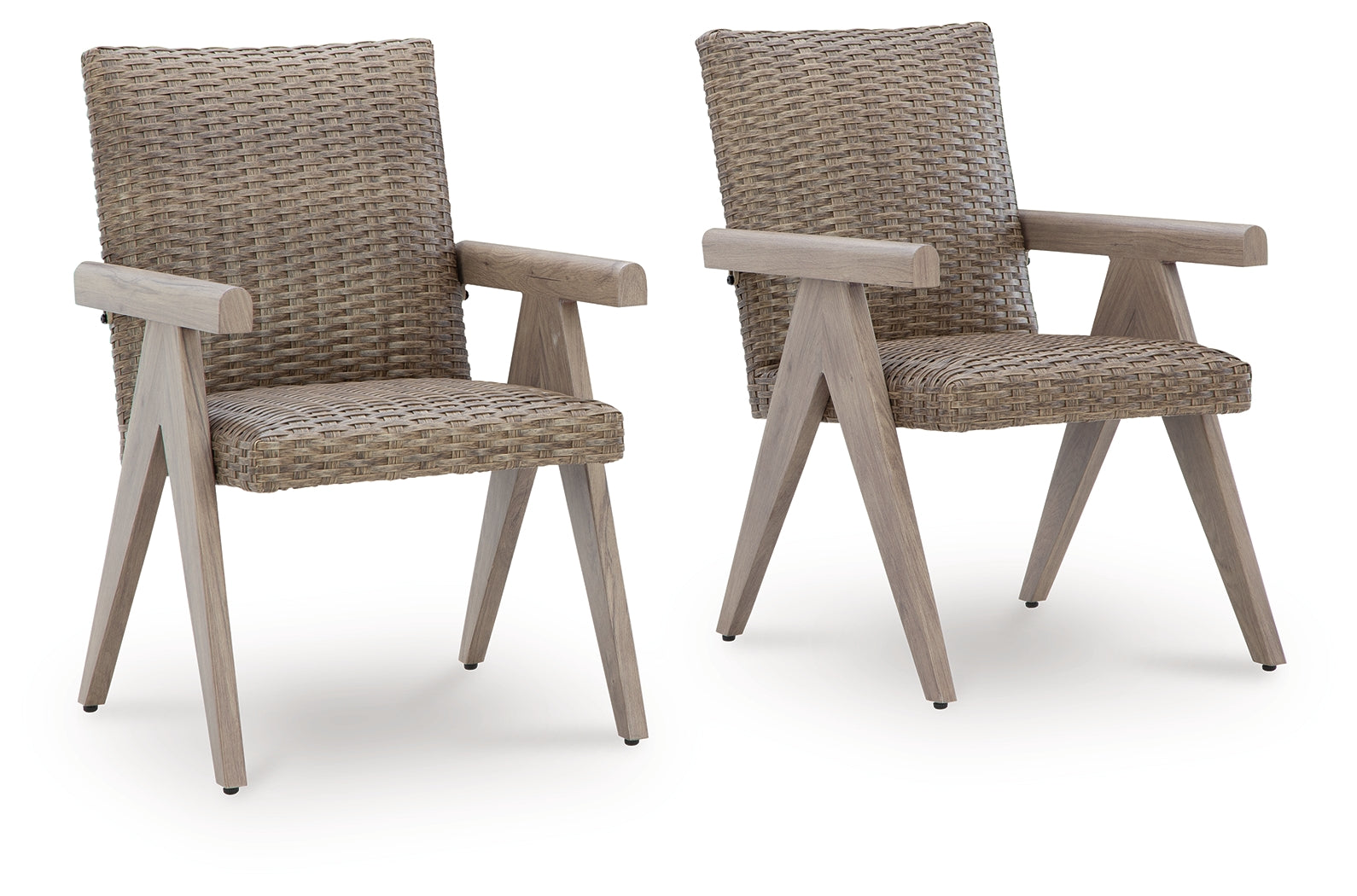 Cliff Trails Beige outdoor chair side view