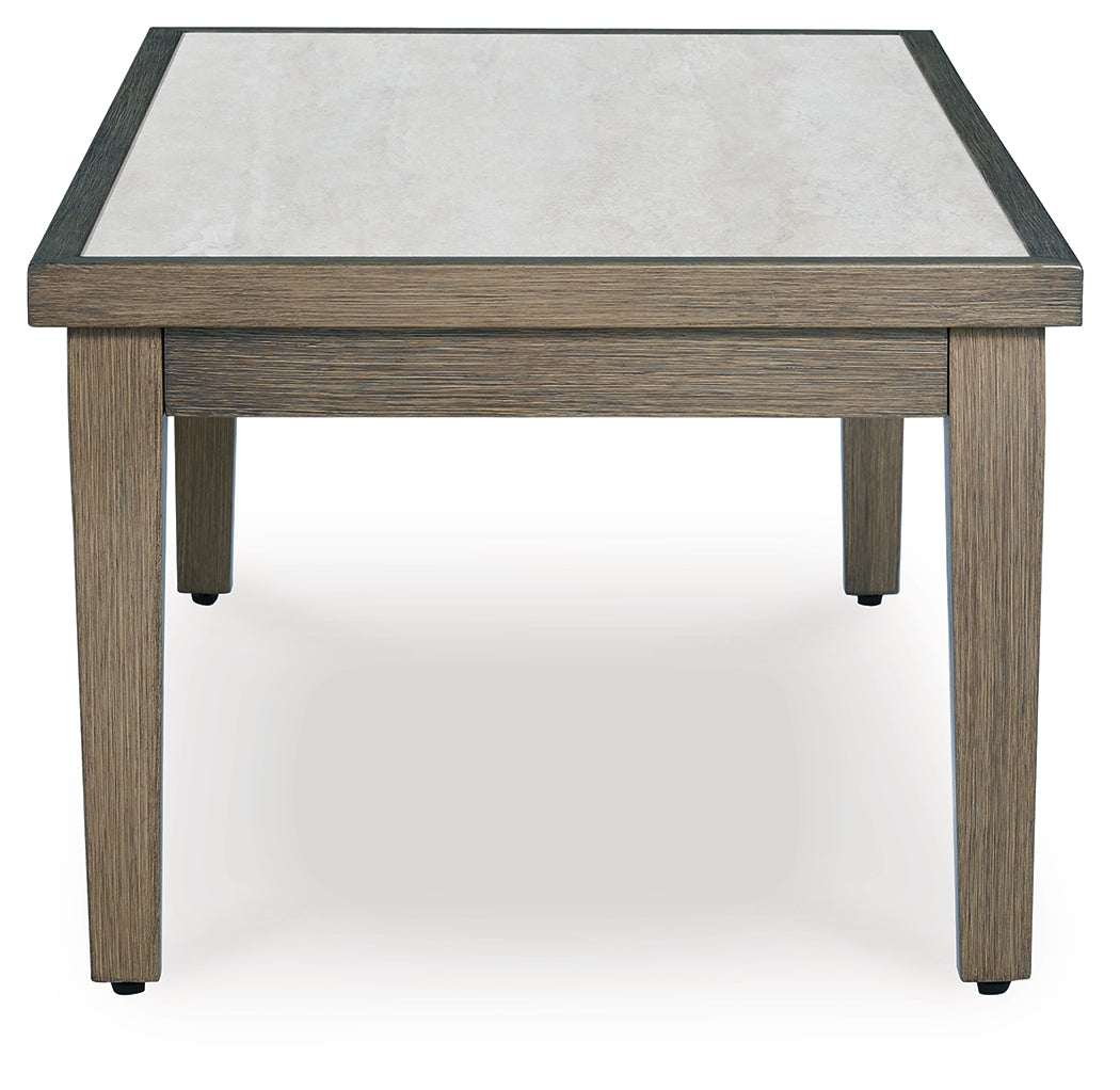 Side view of Rainier Ranch Outdoor Coffee Table